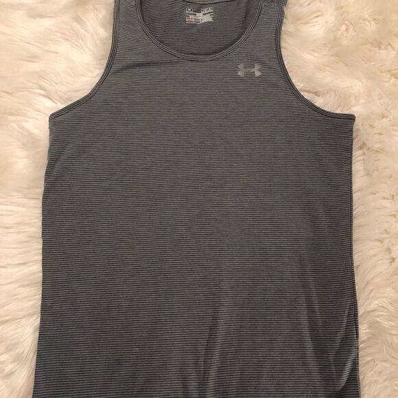 Awesome Grey Under Armour Athletic Tank Medium Excellent Condition - Picture 3 of 6